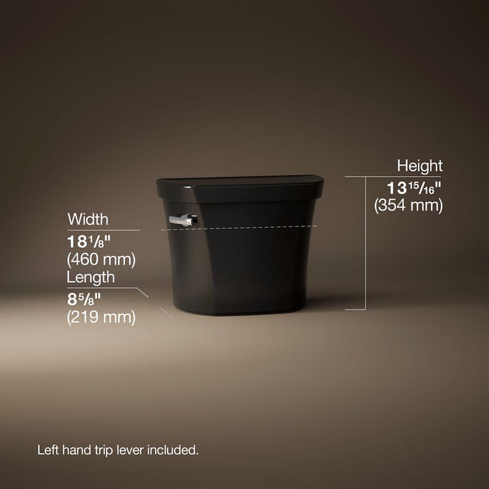 KOHLER K-4467-U Wellworth Toilet tank, 1.28 gpf, black black - view 5
