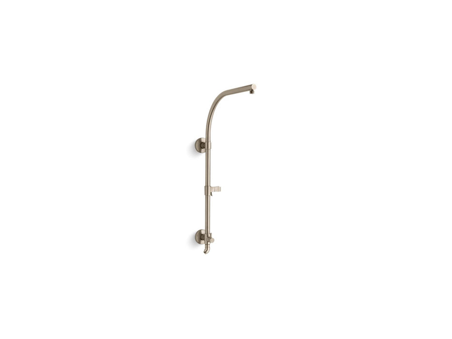 KOHLER K-45211 HydroRail-R HydroRail Arch shower column, vibrant brushed bronze