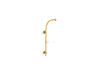 KOHLER K-45211 HydroRail-R HydroRail Arch shower column, vibrant brushed moderne brass