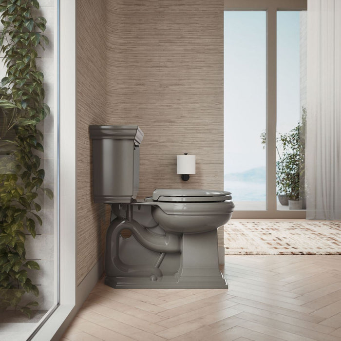 KOHLER K-4639-RL Cachet ReadyLatch Quiet-Close round-front toilet seat
