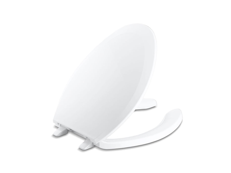 KOHLER K-4650-A Lustra Elongated toilet seat with antimicrobial agent, white