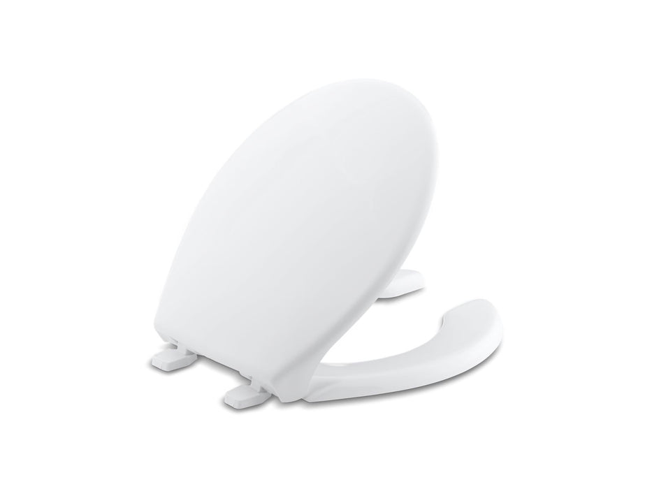 KOHLER K-4660-0 K-4660 Lustra Round-front Toilet Seat, white
