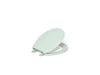 KOHLER K-4662 Lustra Quick-Release round-front toilet seat, seafoam green