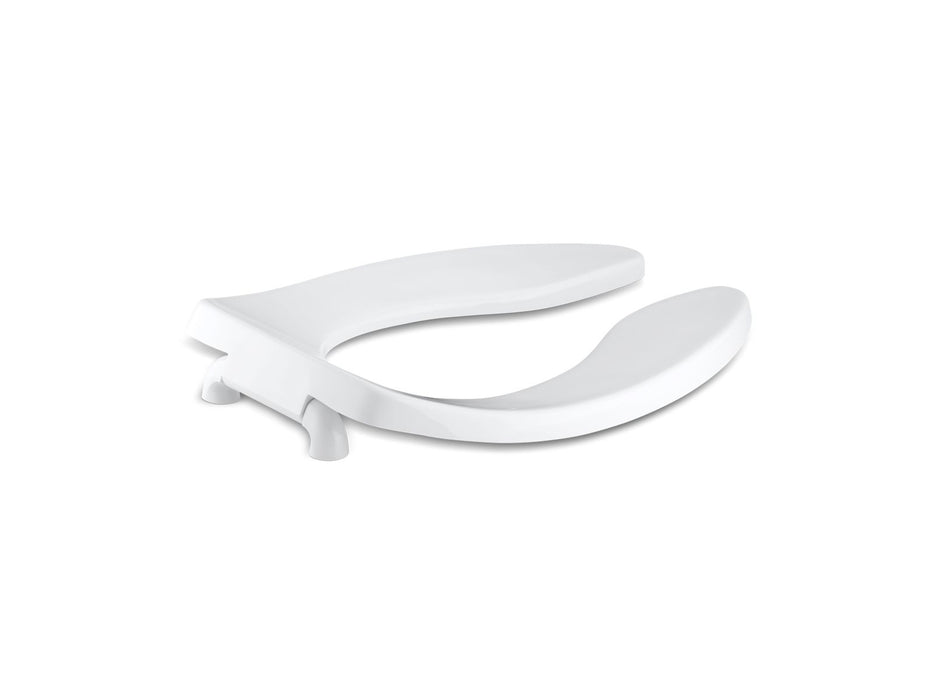 KOHLER K-4666-C Lustra Elongated toilet seat with check hinge, white
