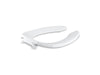 KOHLER K-4670-C Lustra Elongated toilet seat with check hinge, white