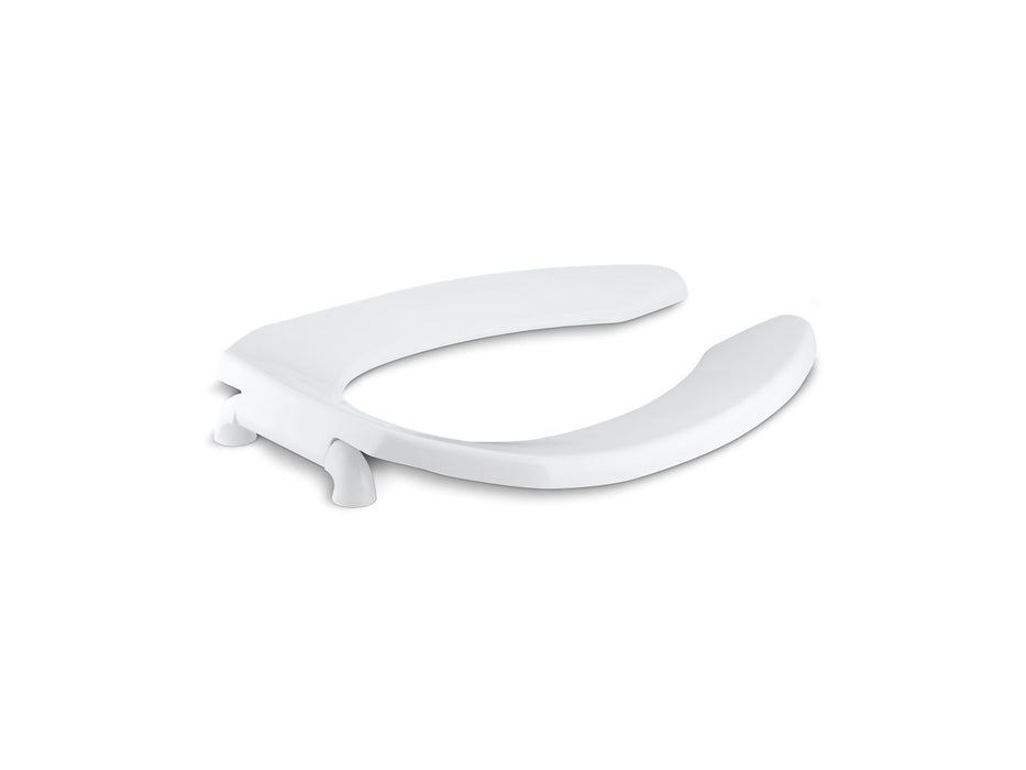 KOHLER K-4670-C Lustra Elongated toilet seat with check hinge, white
