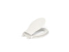 KOHLER K-4732-RL Transitions ReadyLatch Quiet-Close elongated toilet seat, biscuit