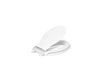 KOHLER K-4732-RL Transitions ReadyLatch Quiet-Close elongated toilet seat, white