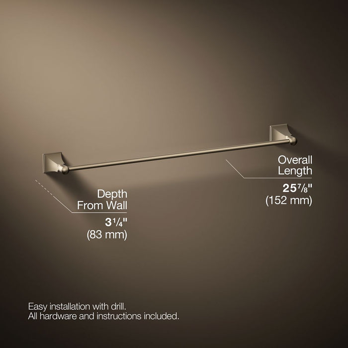 KOHLER K-486 Memoirs 24" towel bar, vibrant brushed bronze - view 4