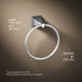 KOHLER K-487 Memoirs Towel ring, polished chrome - view 5