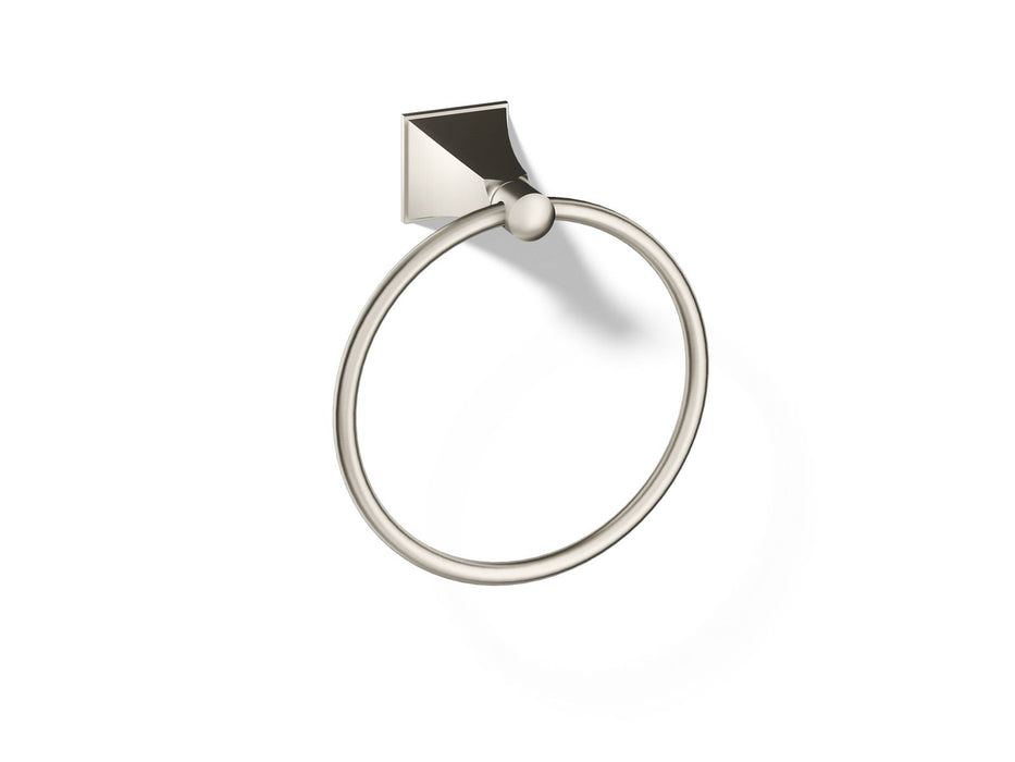 KOHLER K-487 Memoirs Towel ring, vibrant brushed nickel