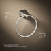 KOHLER K-487 Memoirs Towel ring, vibrant brushed nickel - view 4