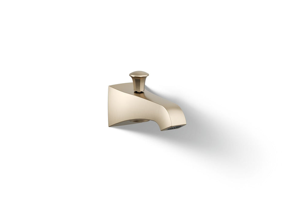 KOHLER K-496 Memoirs Wall-mount bath spout with diverter, vibrant brushed bronze