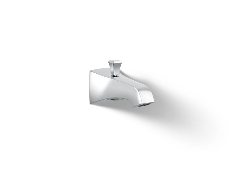 KOHLER K-496-V Memoirs Wall-mount bath spout with Deco design and diverter