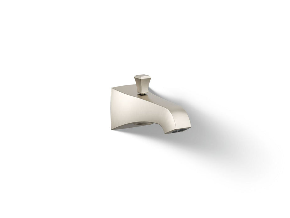 KOHLER K-496-V Memoirs Wall-mount bath spout with Deco design and diverter