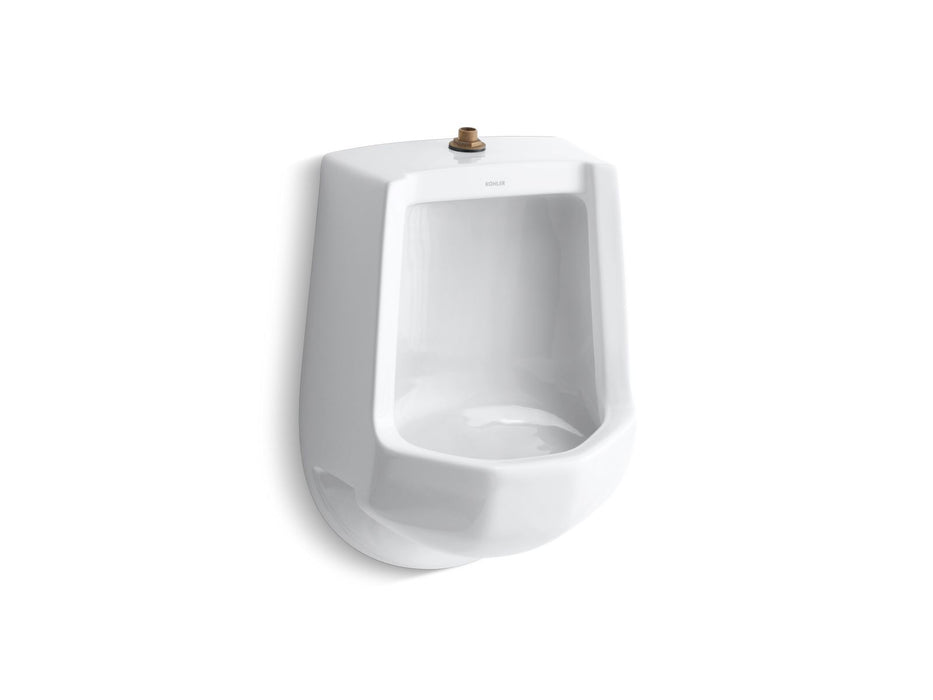 KOHLER K-4989-T Freshman Siphon-jet half-stall 1.0 gpf urinal, top spud, white