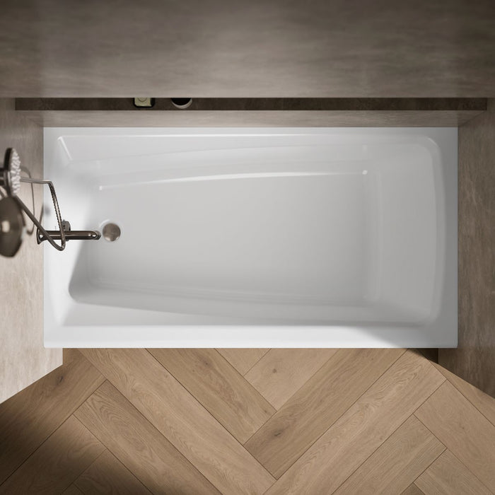 KOHLER K-505 Mendota 60" x 32" alcove bath, left drain, white - view 5