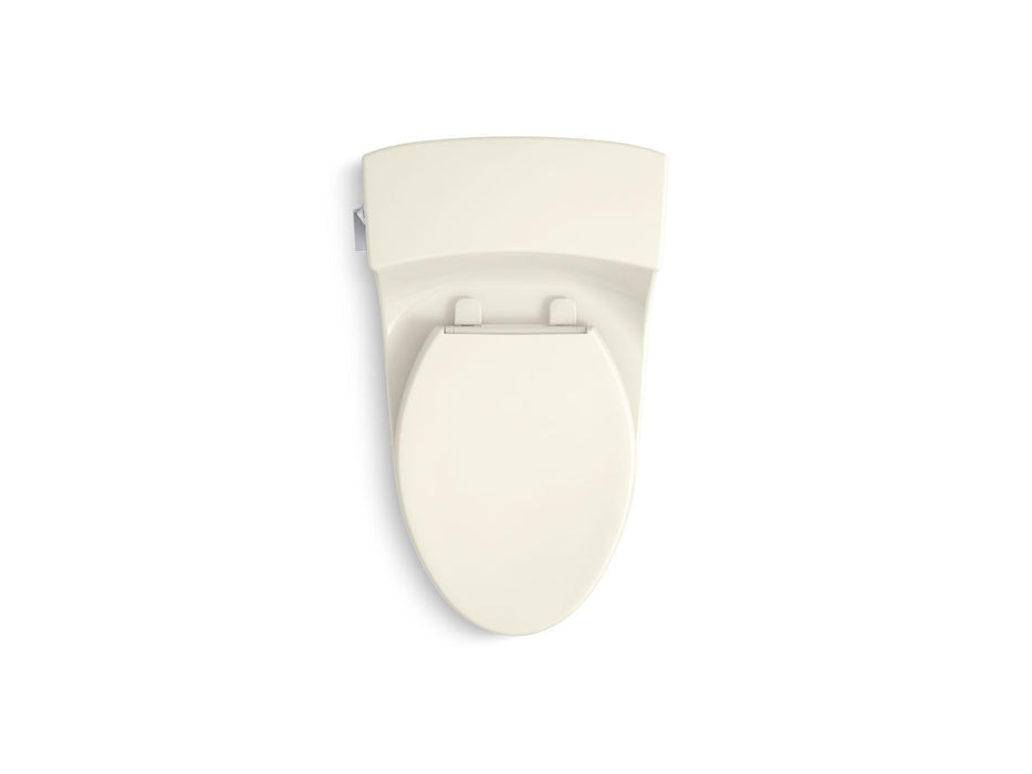KOHLER K-5172 San Souci One-piece compact elongated toilet with concealed trapway, 1.28 gpf, biscuit - view 4