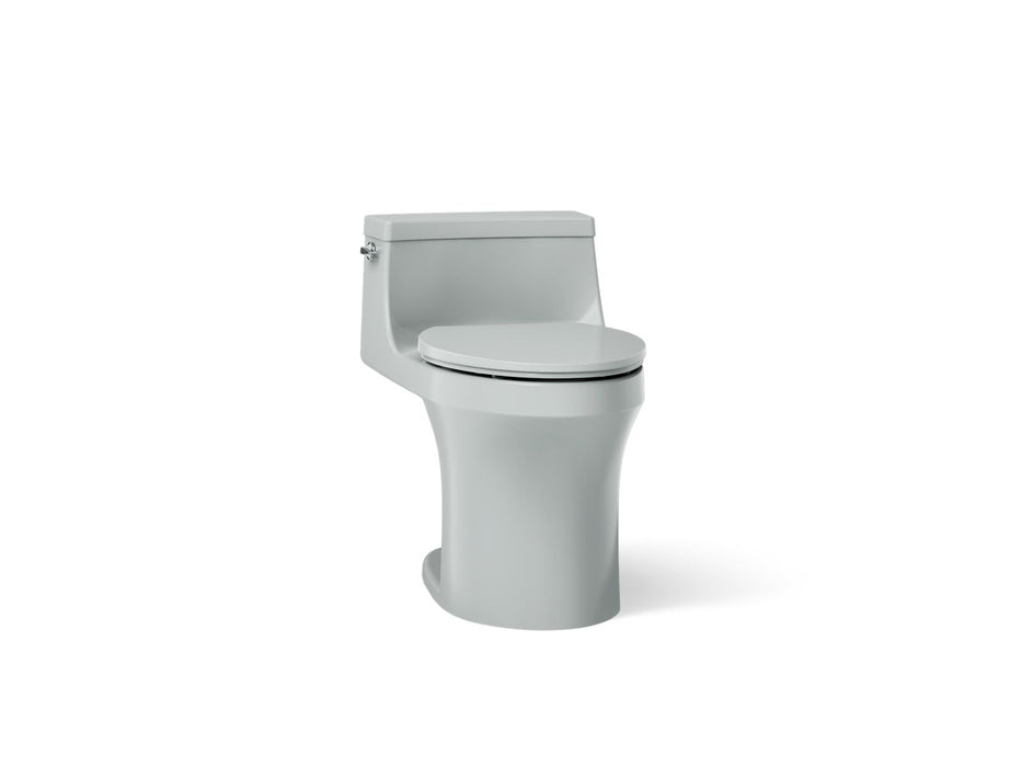 KOHLER K-5172 San Souci One-piece compact elongated toilet with concealed trapway, 1.28 gpf, ice grey