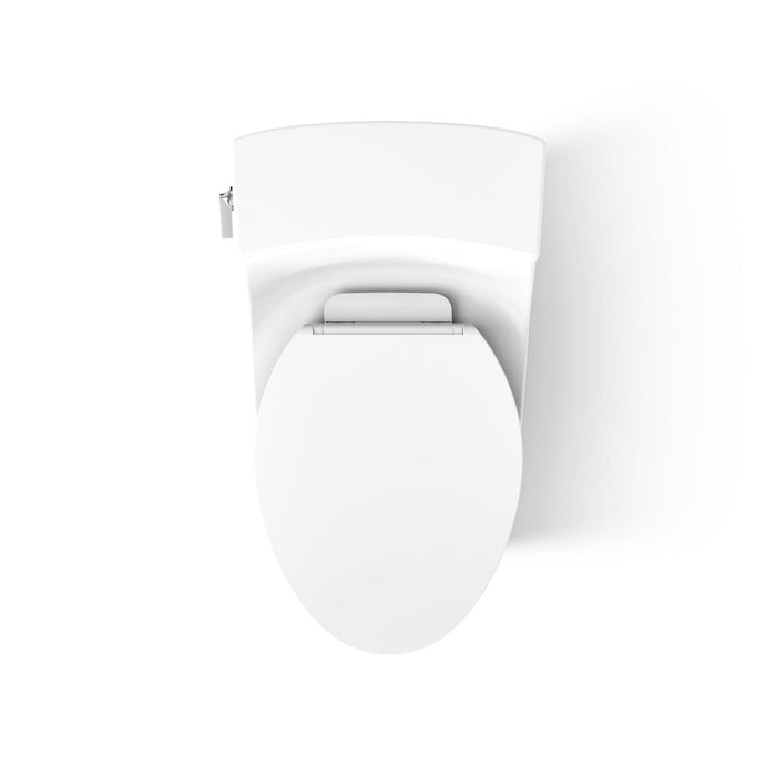 KOHLER K-5172 San Souci One-piece compact elongated toilet with concealed trapway, 1.28 gpf, white - view 5