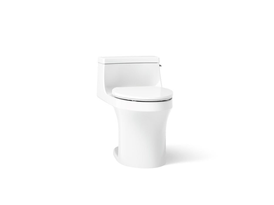 KOHLER K-5172-RA San Souci One-piece compact elongated toilet with concealed trapway, 1.28 gpf, white