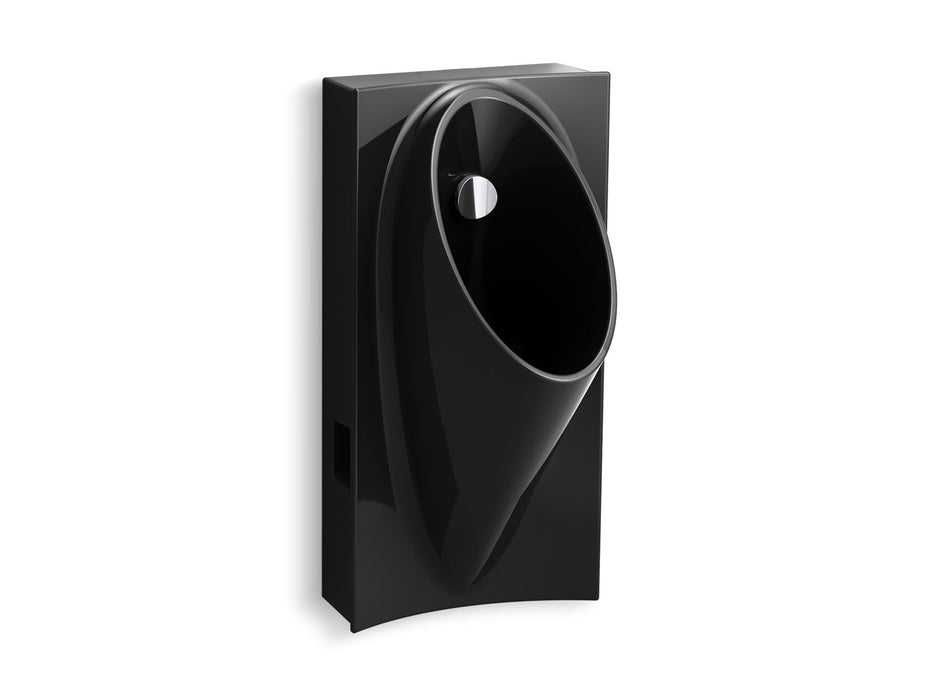 KOHLER K-5244-ER Steward Washout half-stall 0.125 gpf urinal, rear spud, black black