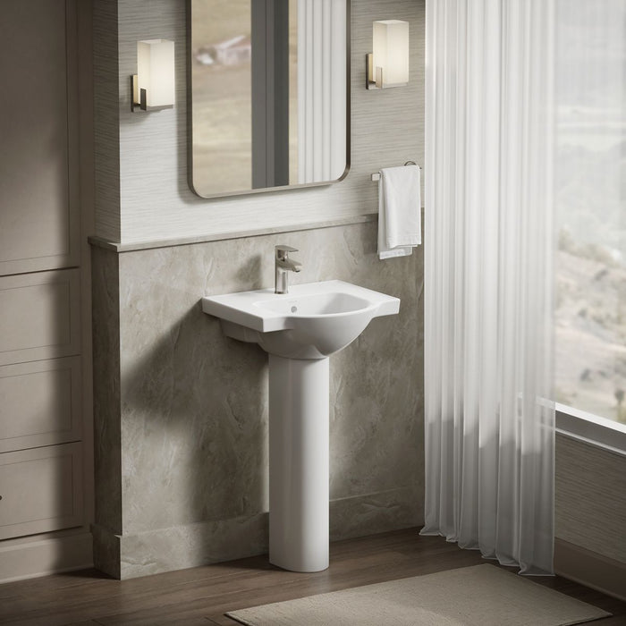 KOHLER K-5246 Veer Pedestal, white - view 2