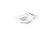 KOHLER K-5247-1 Veer 21" rectangular pedestal bathroom sink, white