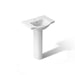 KOHLER K-5266-1 Veer 24" rectangular pedestal bathroom sink, white