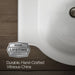 KOHLER K-5266-1 Veer 24" rectangular pedestal bathroom sink, white - view 2