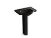 KOHLER K-5266-8 Veer 24" rectangular pedestal bathroom sink, black black
