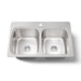 KOHLER K-5267-1 Verse 33" top-mount double-bowl kitchen sink, stainless steel - view 4