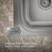 KOHLER K-5267-3 Verse 33" top-mount double-bowl kitchen sink, stainless steel - view 2