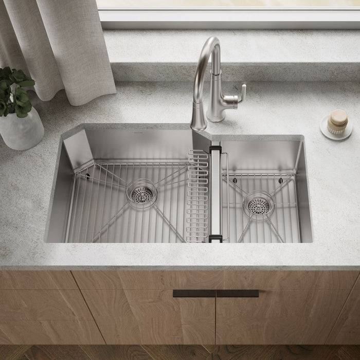 KOHLER K-5282 Strive 35-1/2" undermount double-bowl kitchen sink