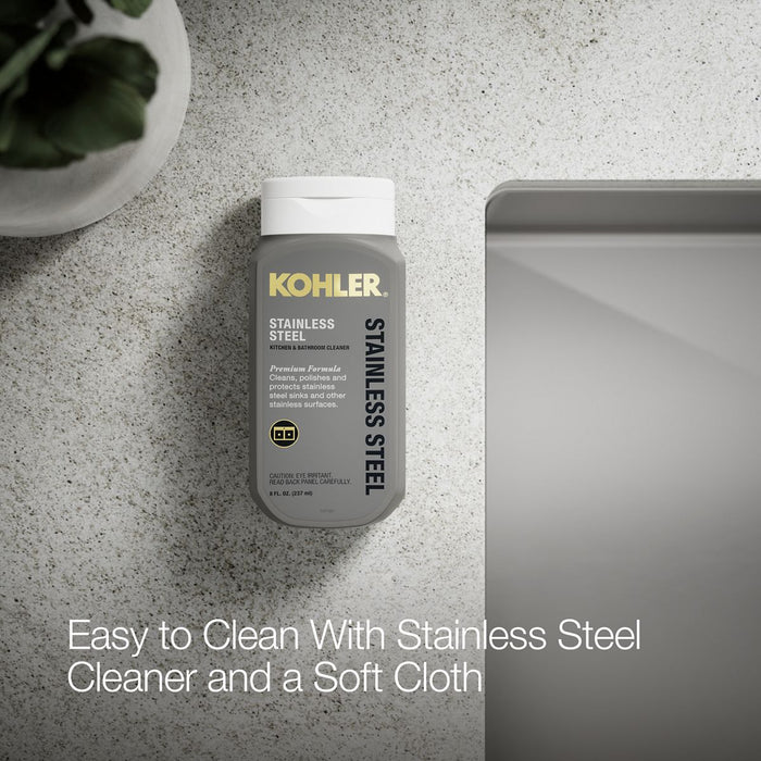 KOHLER K-5286 Strive 24" undermount single-bowl kitchen sink, stainless steel - view 4