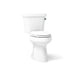KOHLER K-5298-RA Highline Two-piece elongated toilet, 1.0 gpf, white