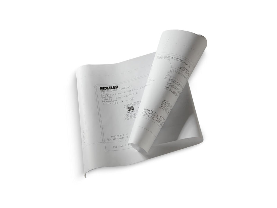 KOHLER K-534 Underscore Undermount installation kit for K-1848/K-1849, not applicable