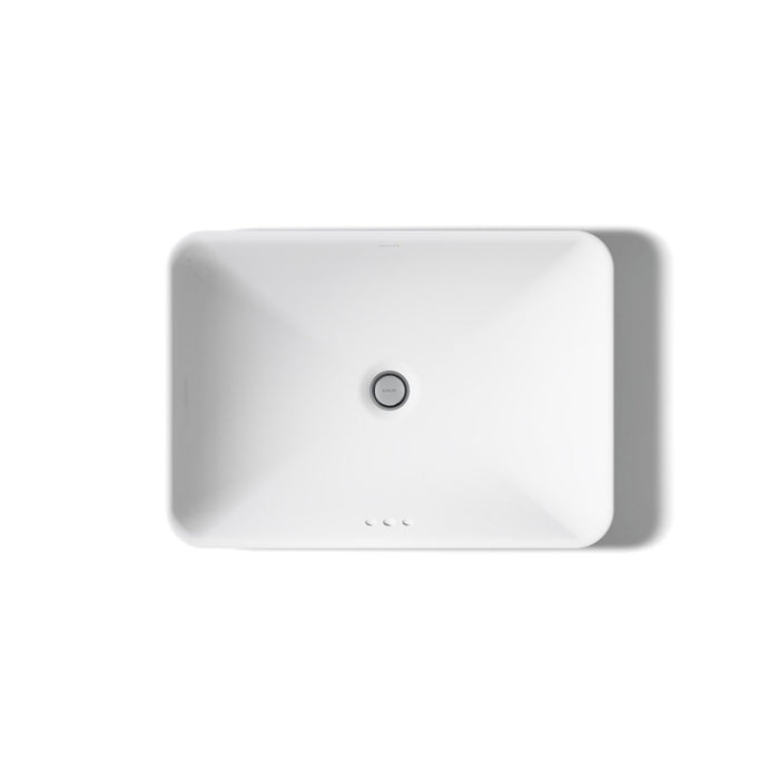 KOHLER K-5373-0 K-5373 Vox 22-3/4" Rectangular Vessel Bathroom Sink, white - view 3