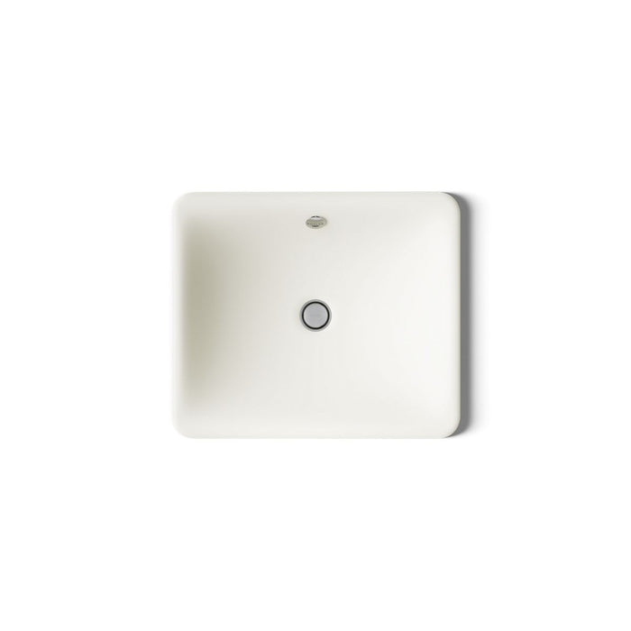 KOHLER K-5400 Iron Plains 18-1/2" rectangular drop-in/undermount bathroom sink, biscuit - view 4