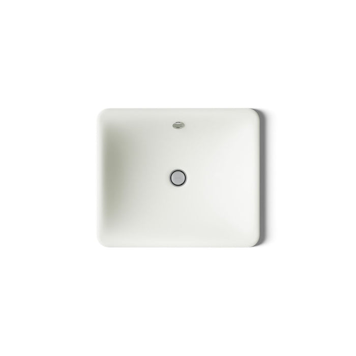 KOHLER K-5400 Iron Plains 18-1/2" rectangular drop-in/undermount bathroom sink, dune - view 2