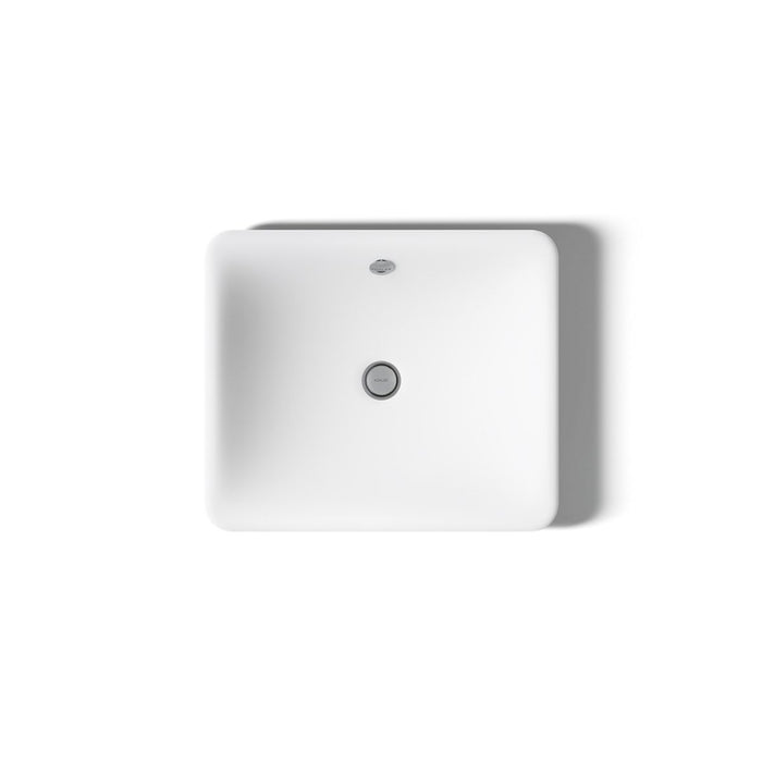 KOHLER K-5400-W Iron Plains 18-1/2" rectangular vessel bathroom sink, white - view 2
