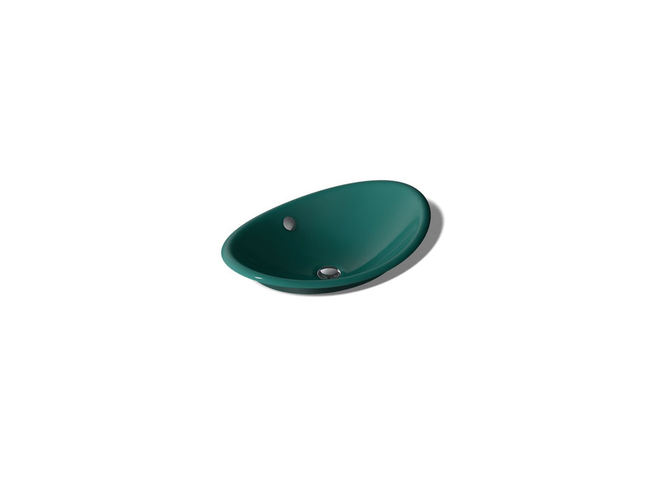 KOHLER K-5403-PAT Iron Plains 20-3/4" oval vessel bathroom sink