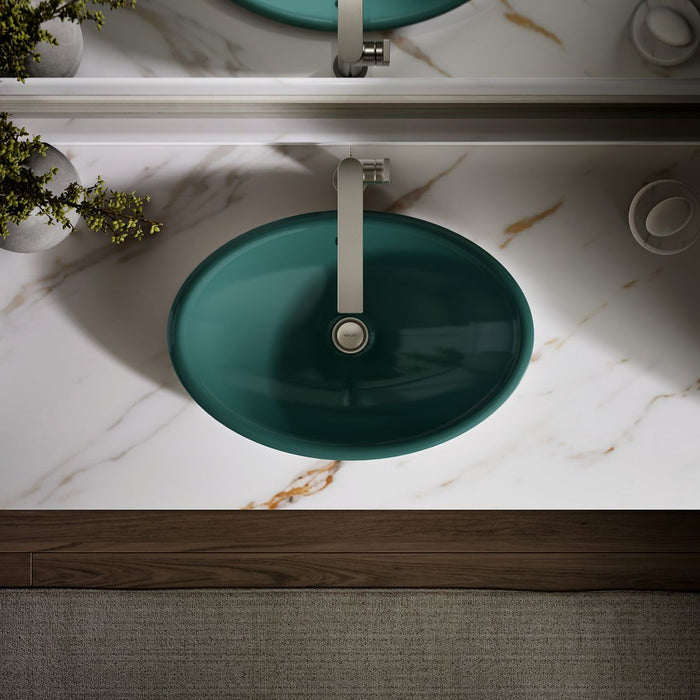 KOHLER K-5403-PAT Iron Plains 20-3/4" oval vessel bathroom sink