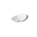 KOHLER K-5403-W Iron Plains 20-3/4" oval vessel bathroom sink, white