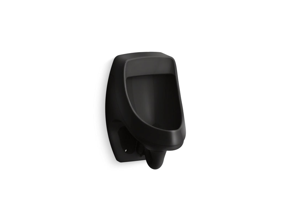 KOHLER K-5452-ER Dexter Washout half-stall 0.125 gpf urinal, rear spud, black black