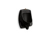 KOHLER K-5452-ET Dexter Washout half-stall 0.125 gpf urinal, top spud, black black