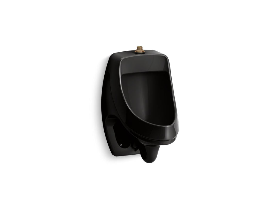 KOHLER K-5452-ET Dexter Washout half-stall 0.125 gpf urinal, top spud, black black