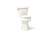 KOHLER K-5481 Highline Two-piece round-front toilet, 1.28 gpf - Biscuit
