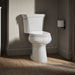 KOHLER K-5481 Highline Two-piece round-front toilet, 1.28 gpf - White