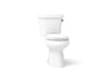 KOHLER K-5481-RA Highline Two-piece round-front toilet, 1.28 gpf - White